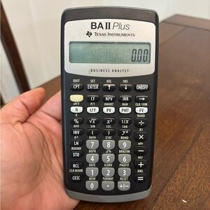 Texas Instruments BA-II Plus Advance Financial Calculator, Dark Gray